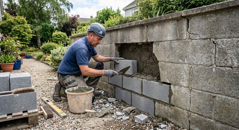 Block Wall Repair in La Mirada, CA
