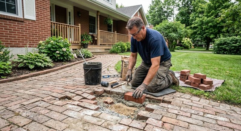 Brick Flatwork Repair in Cerritos, CA