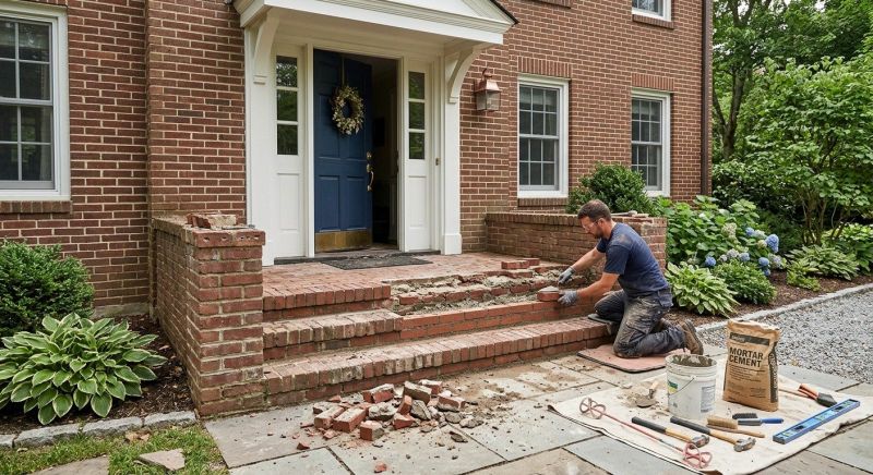 Brick Steps Repair in Los Angeles, CA