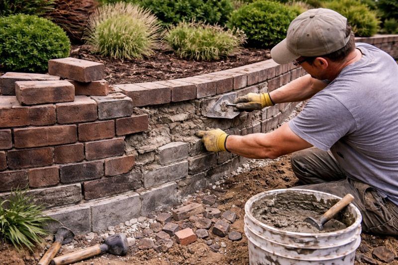 Brick Wall Repair in Fullerton, CA