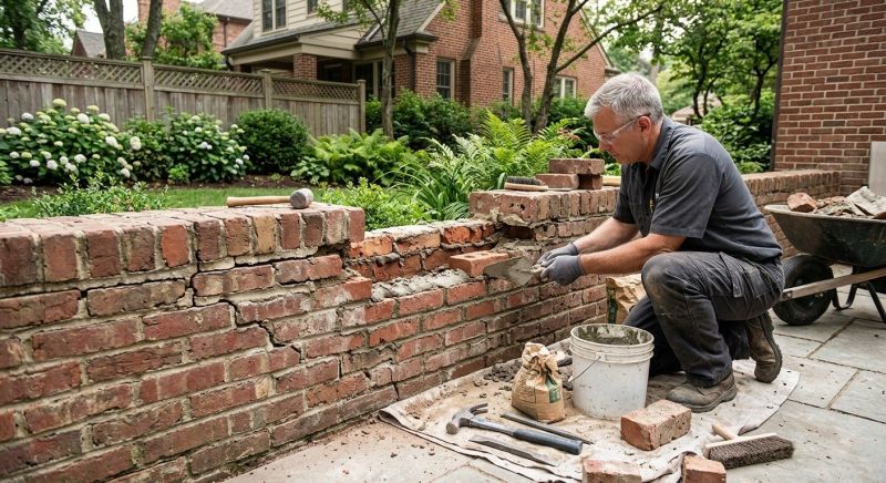 Brick Wall Repair in Montebello, CA