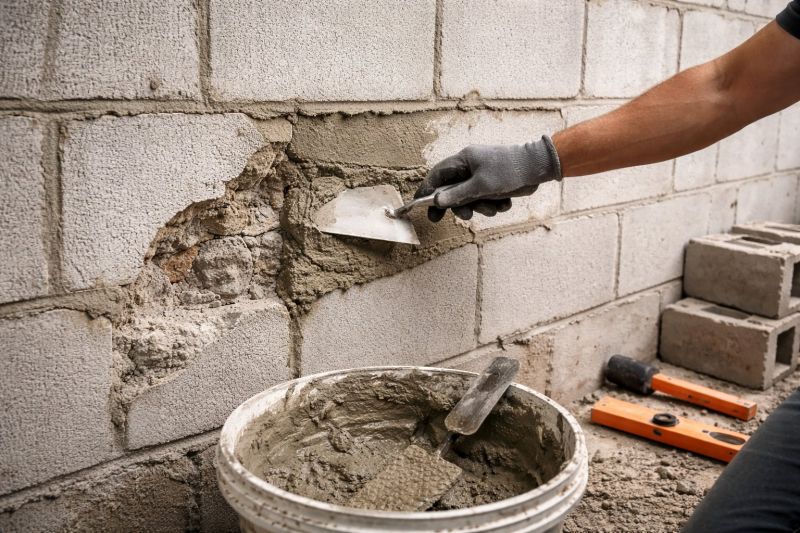 Cinder Block Wall Repair in Glendale, CA