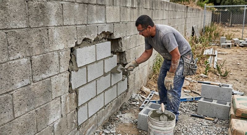 Concrete Block Repair in La Canada Flintridge, CA