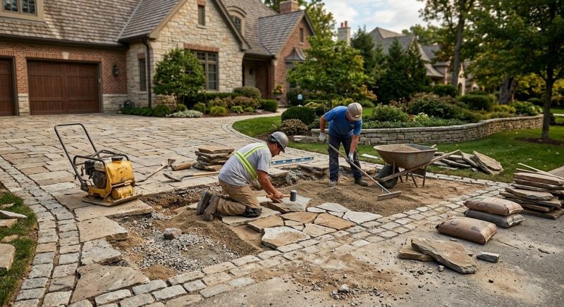 Stone Driveway Repair in Los Angeles, CA