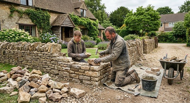 Stone Wall Repair in Rowland Heights, CA
